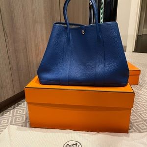 Hermes 2018 Blue Agate Negonda Garden Party 36